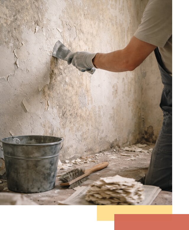 Удаление старой краски со стен в Апатитах качественно и быстро