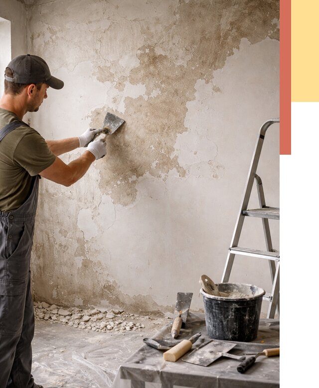 Снятие старой шпаклевки в Апатитах от 1919 руб. — быстро и недорого | ОТДЕЛОЧНИК-Птт