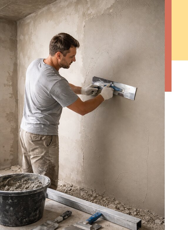 Штукатурка стен без маяков в Апатитах от 7468 руб/м2 — услуги и цена | ОТДЕЛОЧНИК-Птт