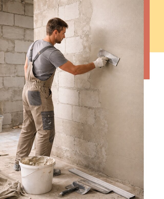 Штукатурка стен из газобетона в Апатитах от 2178 руб./м2 — быстро и недорого | ОТДЕЛОЧНИК-Птт