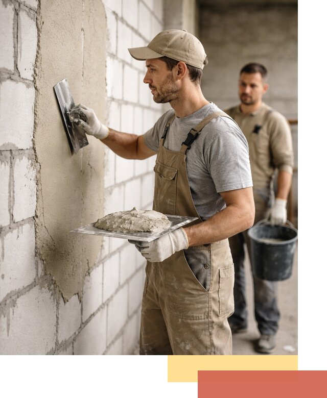 Штукатурка стен из газобетона в Апатитах под ключ