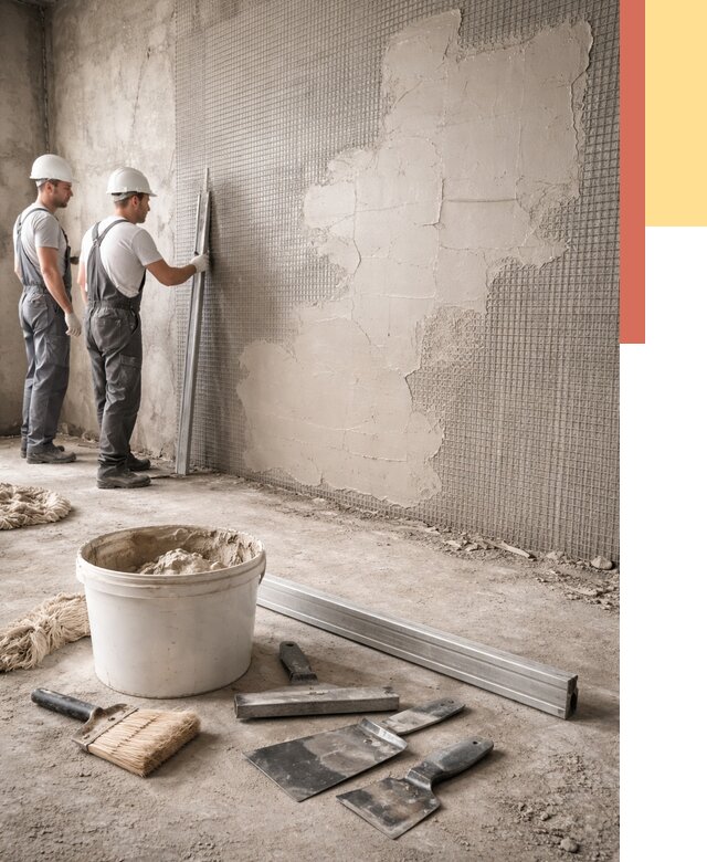 Штукатурка стен по сетке в Апатитах от 5705 руб./м2 — быстро и недорого | ОТДЕЛОЧНИК-Птт