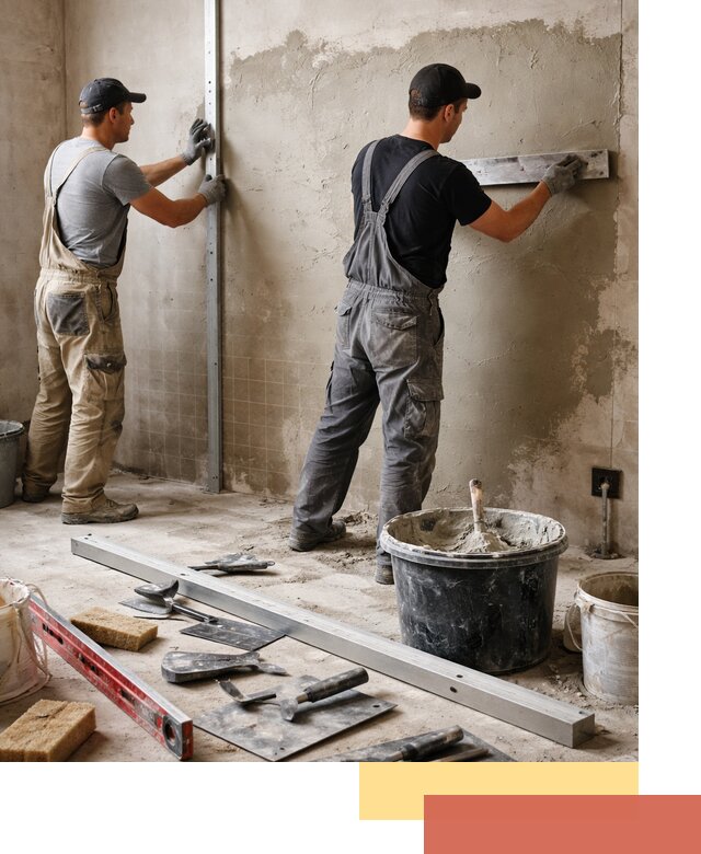 Профессиональная штукатурка стен под плитку в Апатитах