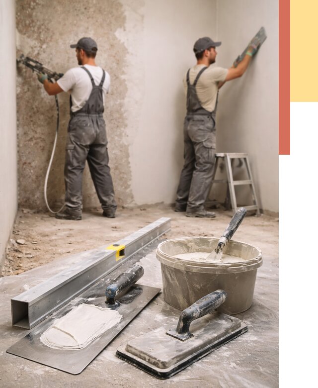 Штукатурка стен под обои в Апатитах от 4667 руб./м2 — выравнивание под обои | ОТДЕЛОЧНИК-Птт