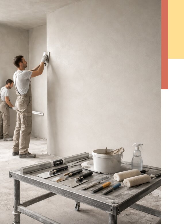 Штукатурка стен под покраску в Апатитах от 4667 руб./м² — качественно и недорого | ОТДЕЛОЧНИК-Птт