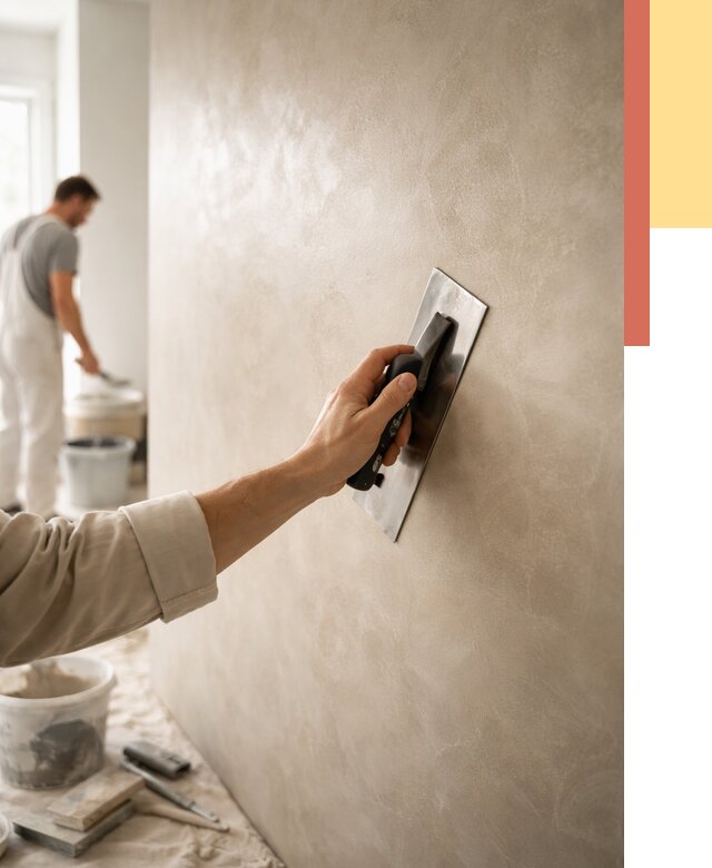 Венецианская штукатурка в Апатитах от 3630 руб/м² — нанесение стен под ключ | ОТДЕЛОЧНИК-Птт