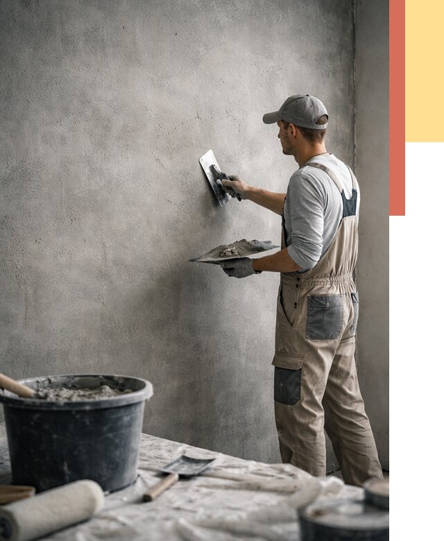 Декоративная штукатурка под бетон в Апатитах от 2593 руб./м² — нанесение под ключ | ОТДЕЛОЧНИК-Птт