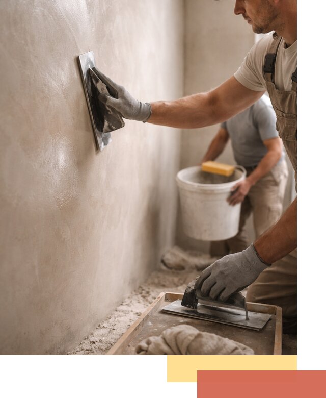 Нанесение марокканской штукатурки таделакт в Апатитах