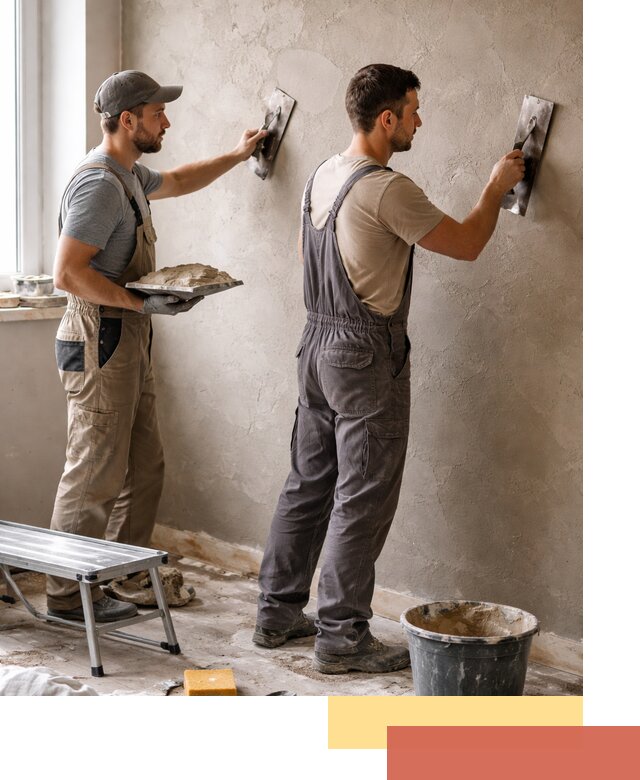 Ремонт декоративной штукатурки и восстановление фактуры в Апатитах