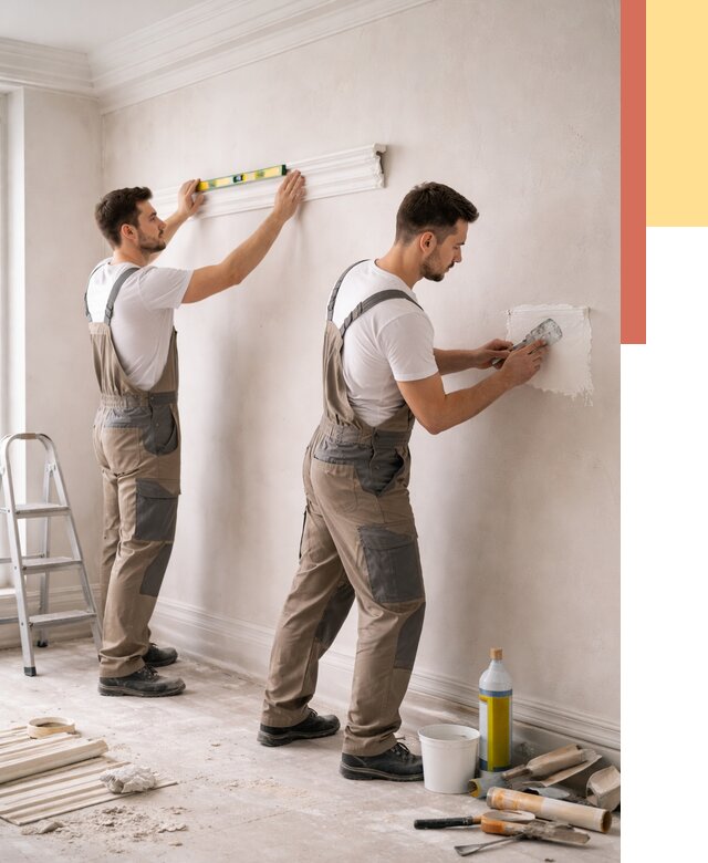 Монтаж лепнины на стены в Апатитах от 4667 руб. — недорого, быстро | ОТДЕЛОЧНИК-Птт