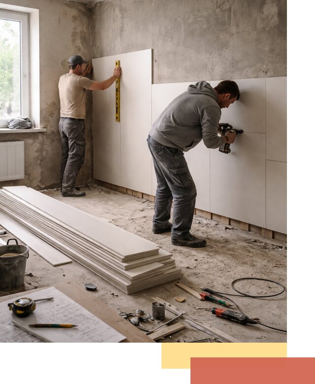 Монтаж ПВХ панелей на стены в Апатитах качественно и быстро