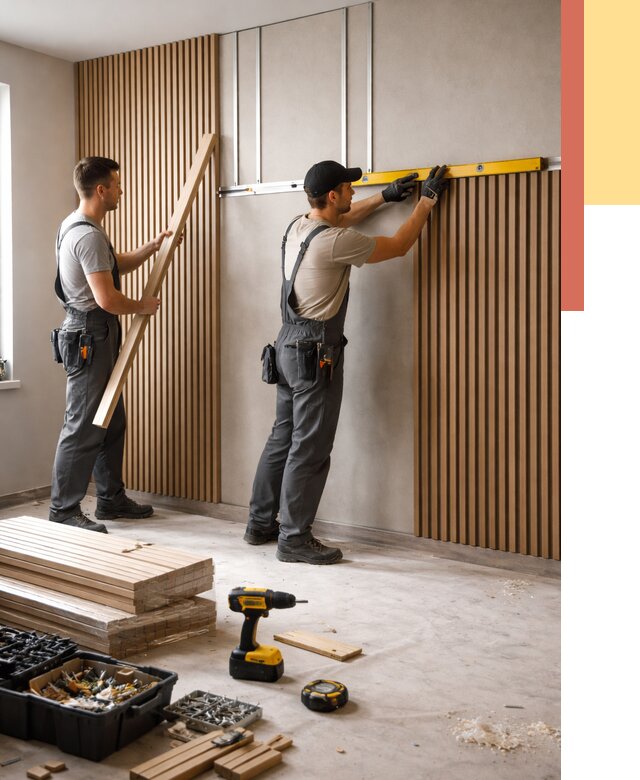 Монтаж реечных панелей на стены в Апатитах от 1245 руб. — быстро и недорого | ОТДЕЛОЧНИК-Птт