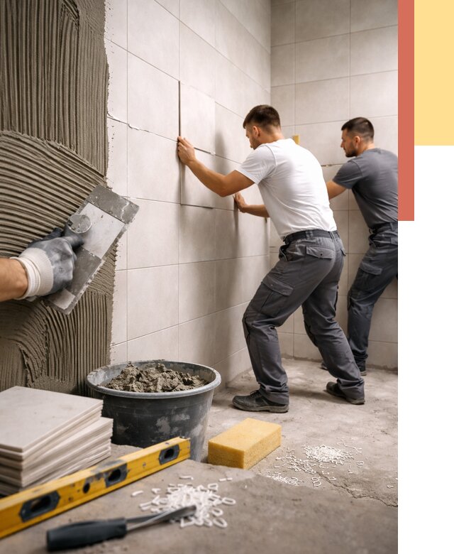 Укладка плитки на стены в Апатитах от 882 руб. — качественно и недорого | ОТДЕЛОЧНИК-Птт