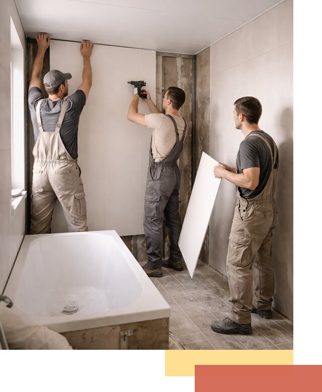 Отделка ванной панели ПВХ профессионально в Апатитах