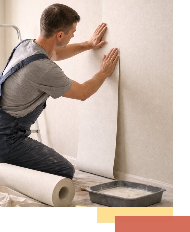 Поклейка флизелиновых обоев в Апатитах качественно и быстро