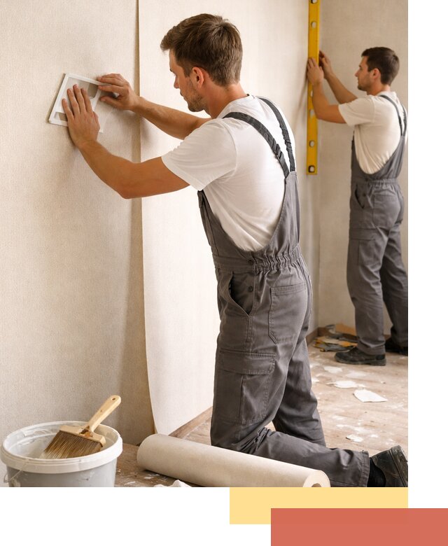 Поклейка бумажных обоев в Апатитах качественно и недорого