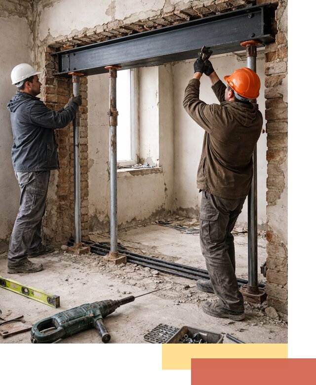 Усиление проема в стене в Апатитах для расширения и безопасности