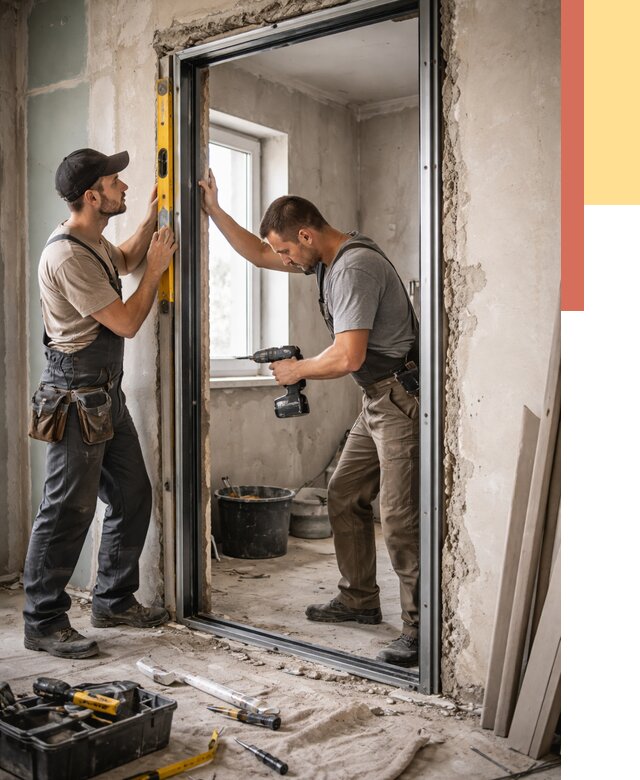 Закладка дверного проема в Апатитах от 3630 руб. — быстро и недорого | ОТДЕЛОЧНИК-Птт