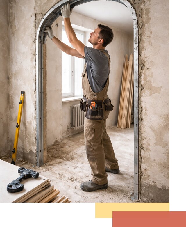 Устройство арочного проема в Апатитах под ключ