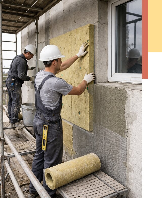 Утепление стен в Апатитах от 4460 руб. под ключ — быстро и недорого | ОТДЕЛОЧНИК-Птт