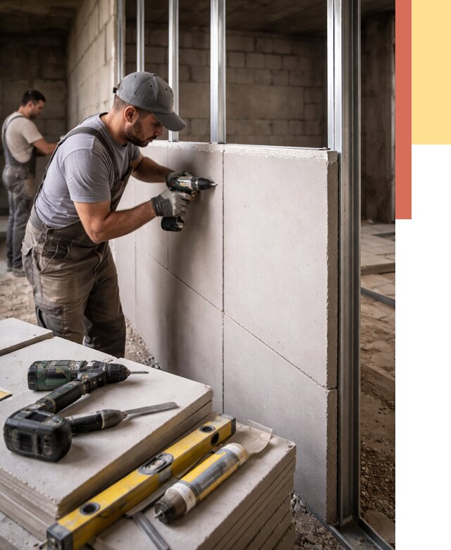 Кладка влагостойких перегородок ПГП в Апатитах от 1245 руб. под ключ | ОТДЕЛОЧНИК-Птт