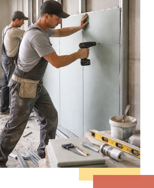 Кладка влагостойких перегородок ПГП в Апатитах