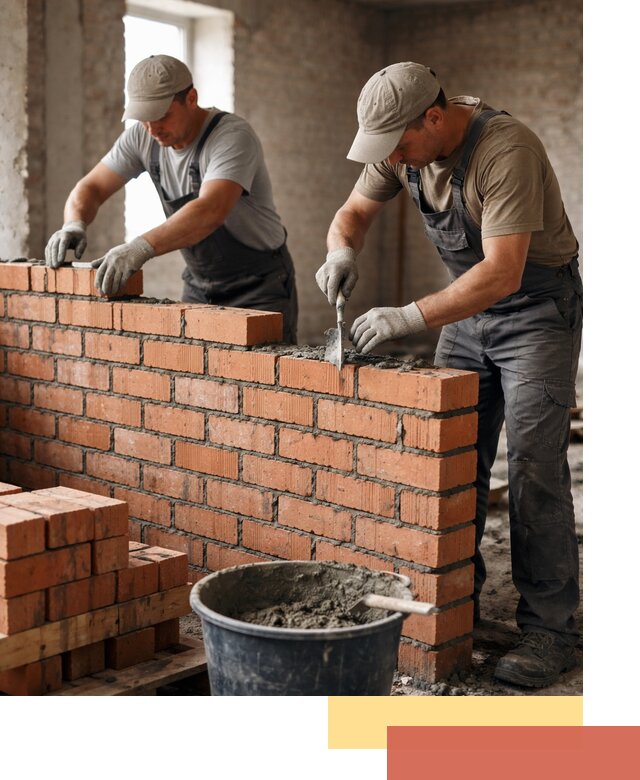 Кладка кирпичных перегородок под ключ в Апатитах