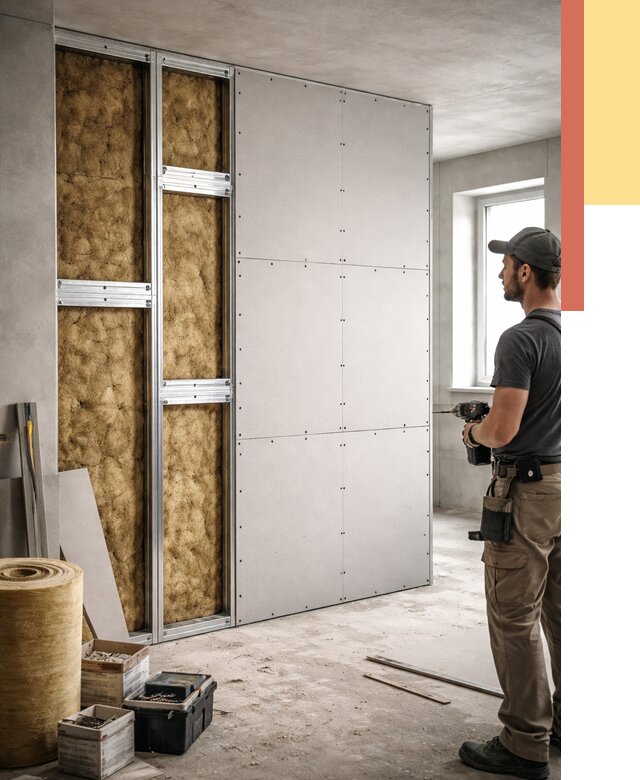 Усиленная перегородка под навеску в Апатитах от 13276 руб. — монтаж под ключ | ОТДЕЛОЧНИК-Птт