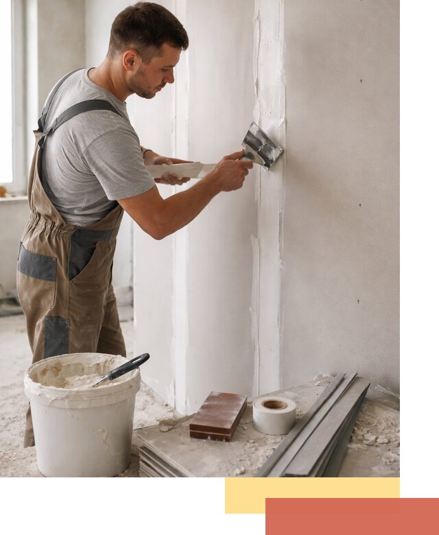 Шпаклевка перегородок из гипсокартона в Апатитах качественно и быстро