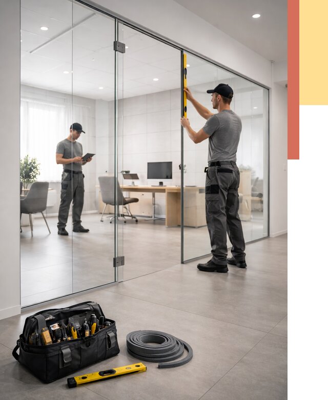 Цельностеклянные перегородки под ключ в Апатитах от 9853 руб. — монтаж и цены | ОТДЕЛОЧНИК-Птт