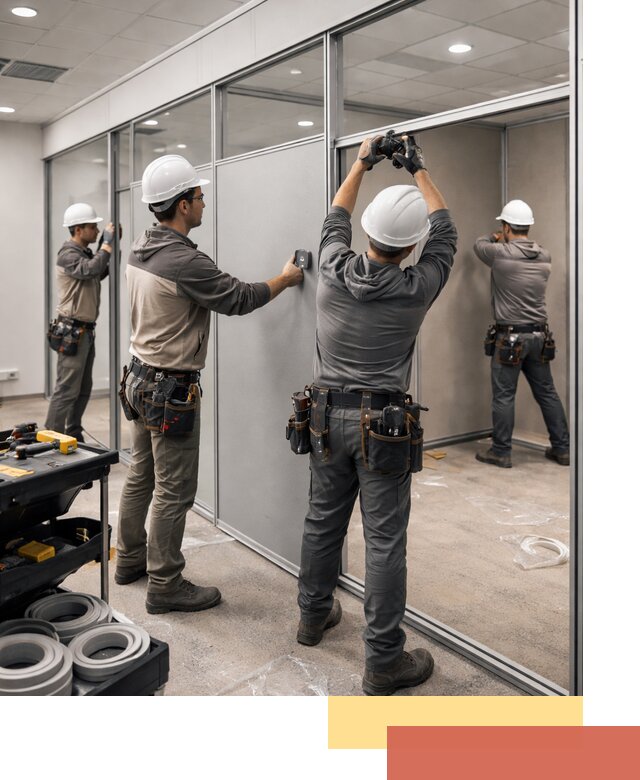 Мобильные офисные перегородки под ключ в Апатитах