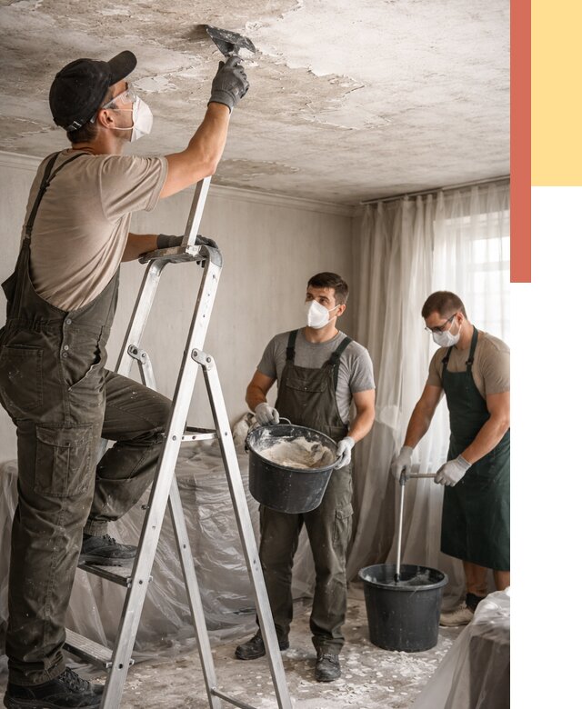 Удаление побелки с потолка в Апатитах от 2593 руб. быстро и недорого | ОТДЕЛОЧНИК-Птт