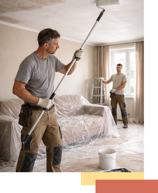 Грунтовка потолка в Апатитах — подготовка под покраску и отделку