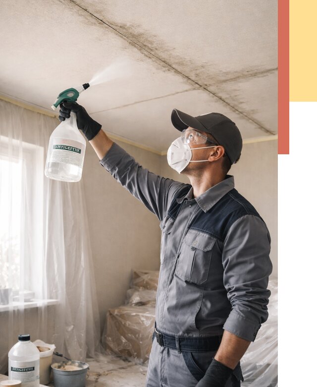 Антисептическая обработка потолка в Апатитах от 2593 руб. | ОТДЕЛОЧНИК-Птт