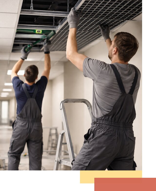 Монтаж потолка Грильято в Апатитах: установка под ключ качественно