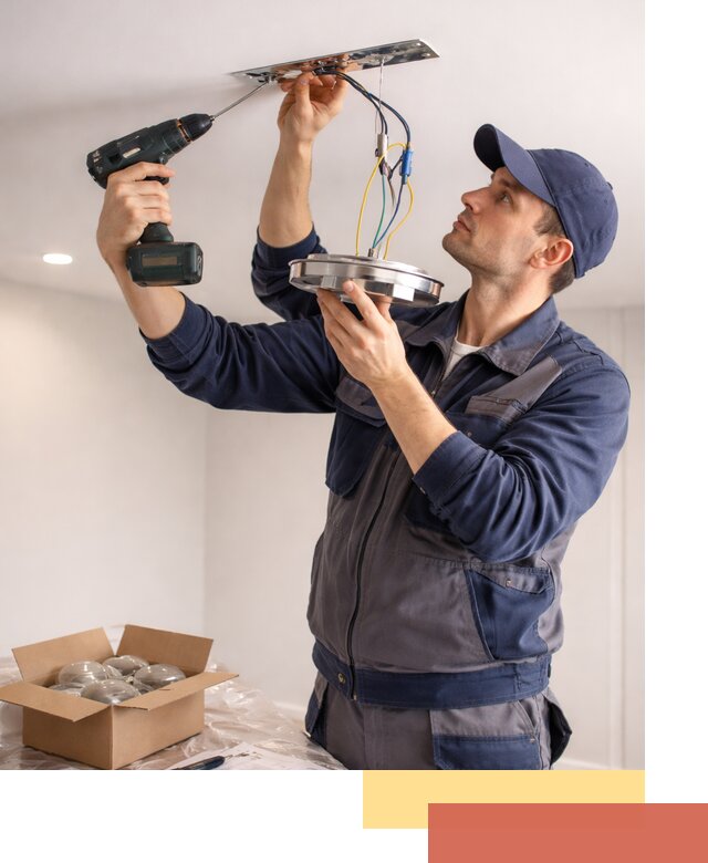 Установка люстры в натяжной потолок в Апатитах