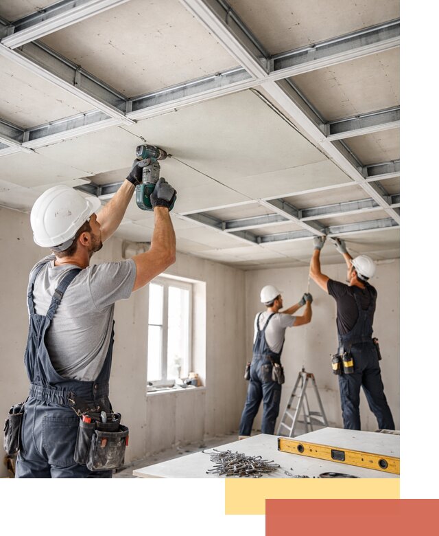 Кессонный потолок из гипсокартона под ключ в Апатитах