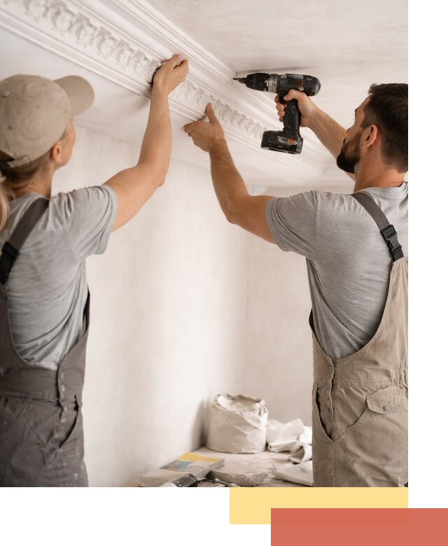 Профессиональный монтаж лепнины на потолок в Апатитах