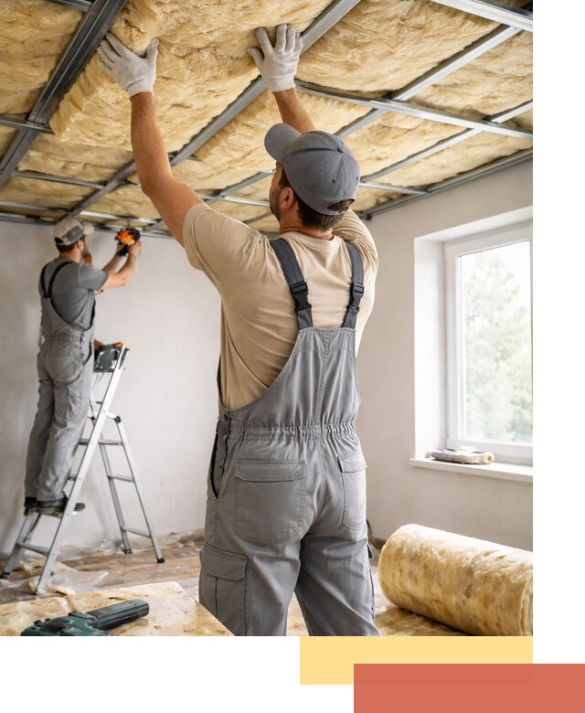 Утепление потолка под ключ в Апатитах качественно и быстро