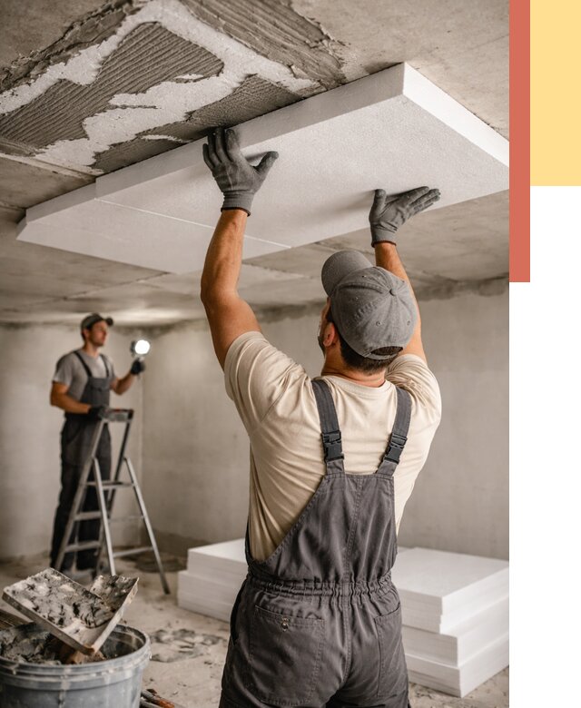 Утепление потолка пенопластом в Апатитах от 4667 руб/м2 — недорого и быстро | ОТДЕЛОЧНИК-Птт