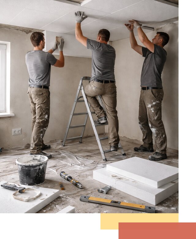 Утепление потолка пенопластом в Апатитах быстро и качественно