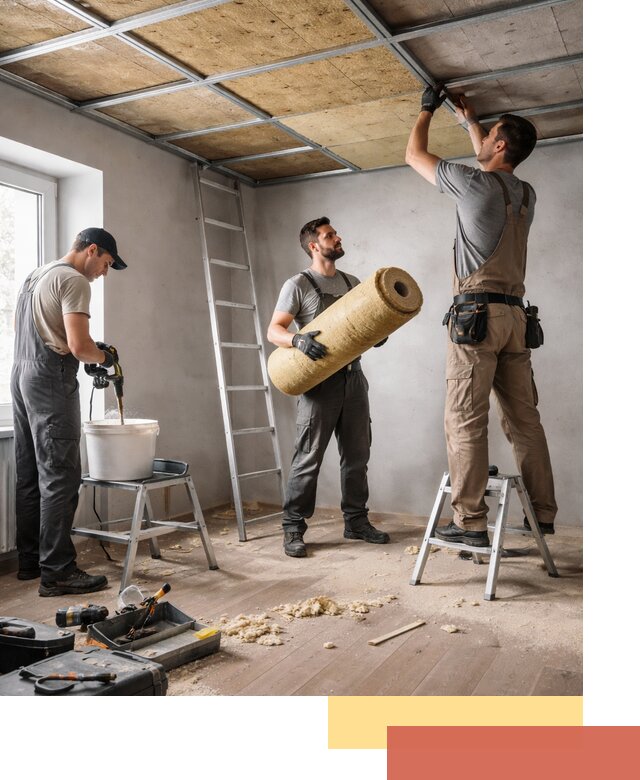 Шумоизоляция потолка в Апатитах: профессиональный монтаж и отделка