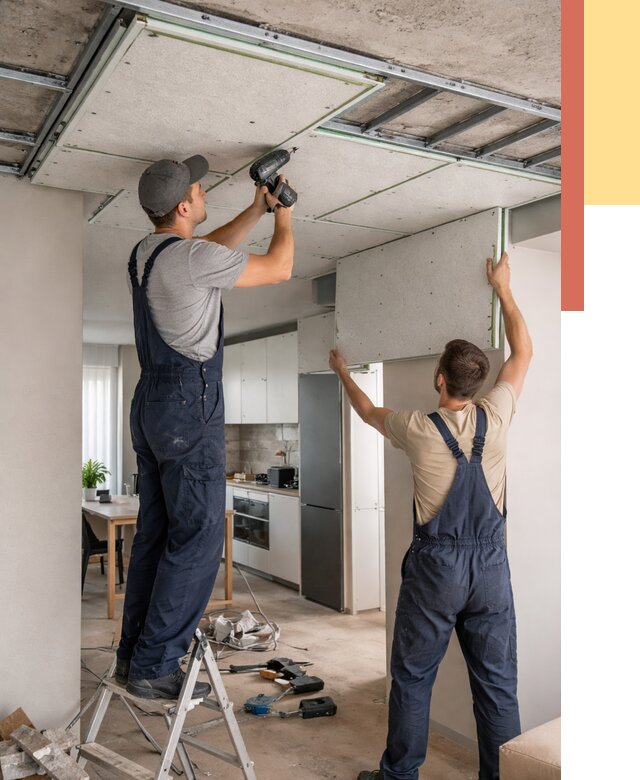 Шумоизоляция потолка панелями зипс в Апатитах от 1919 руб. под ключ | ОТДЕЛОЧНИК-Птт